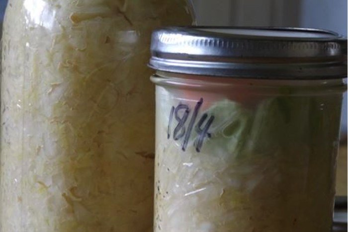 Sauerkraut in Jar