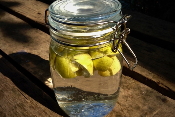 Lemon in bottle